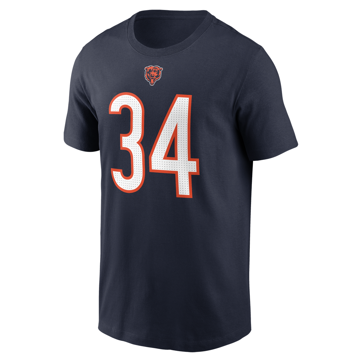 Men's Nike Walter Payton Navy Chicago Bears Name & Number T-Shirt