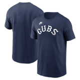 Men's Chicago Cubs Nike Cooperstown Navy Wordmark T-Shirt - Pro Jersey Sports