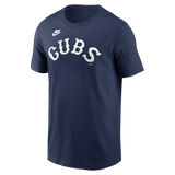 Men's Chicago Cubs Nike Cooperstown Navy Wordmark T-Shirt - Pro Jersey Sports