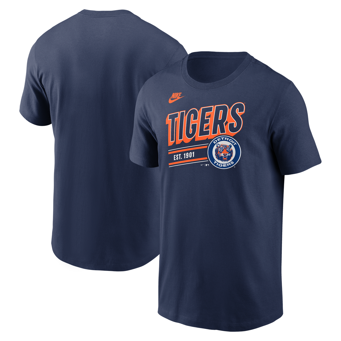 Men's Detroit Tigers Nike Navy Cooperstown Retro T-Shirt - Pro Jersey Sports