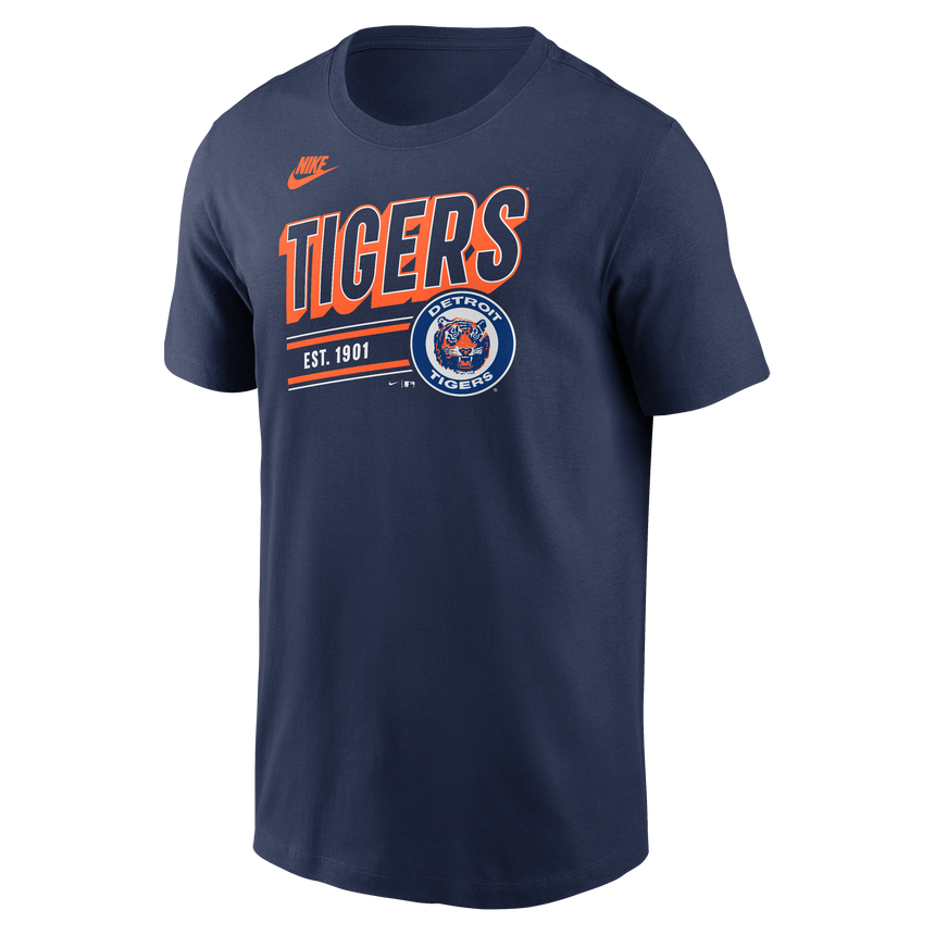 Men's Detroit Tigers Nike Navy Cooperstown Retro T-Shirt - Pro Jersey Sports