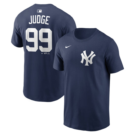 Men's Aaron Judge New York Yankees Nike Navy Name & Number T-Shirt - Pro Jersey Sports