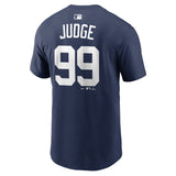 Men's Aaron Judge New York Yankees Nike Navy Name & Number T-Shirt - Pro Jersey Sports