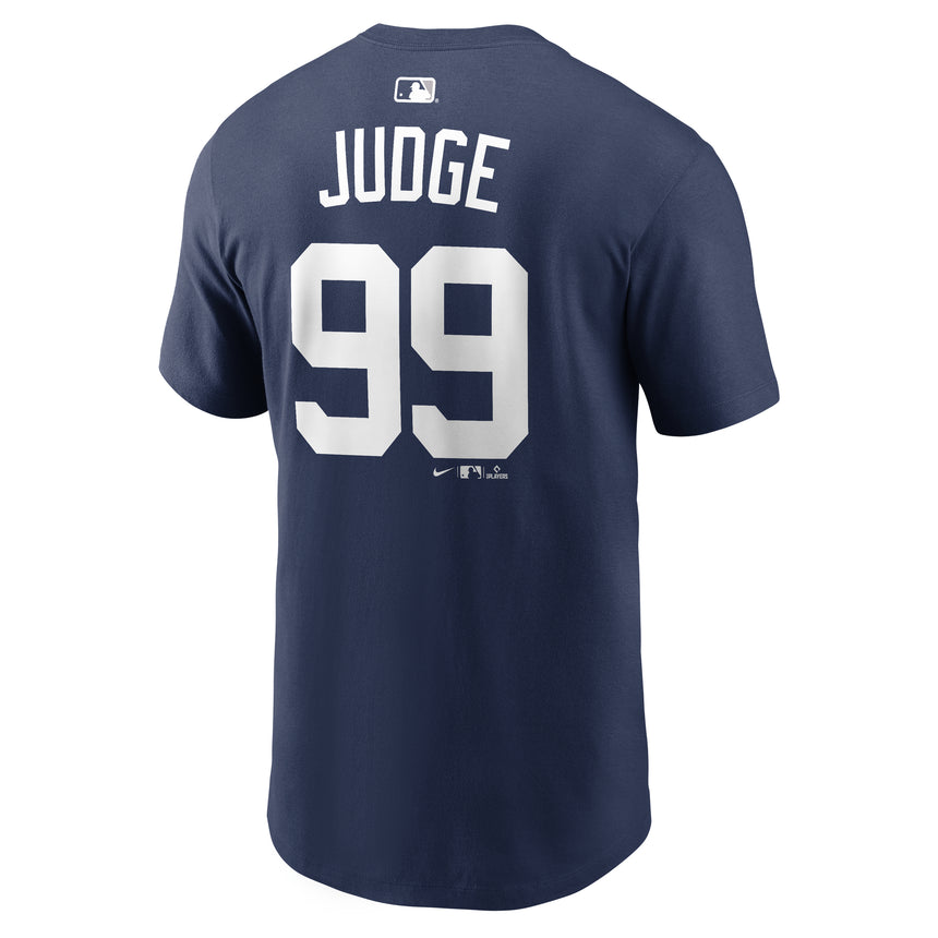Men's Aaron Judge New York Yankees Nike Navy Name & Number T-Shirt - Pro Jersey Sports