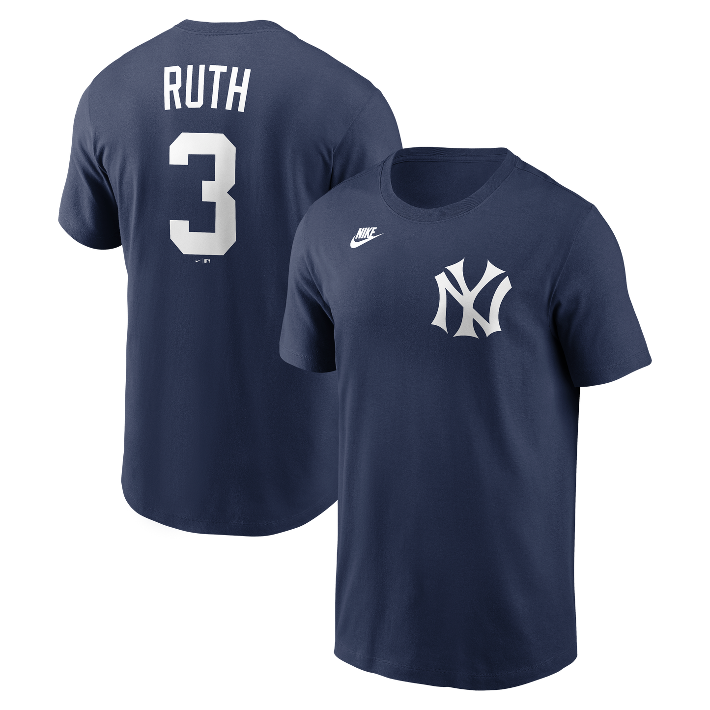 Men's Babe Ruth New York Yankees Nike Navy Name & Number T-Shirt - Pro Jersey Sports