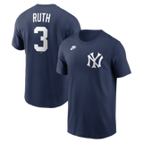 Men's Babe Ruth New York Yankees Nike Navy Name & Number T-Shirt - Pro Jersey Sports