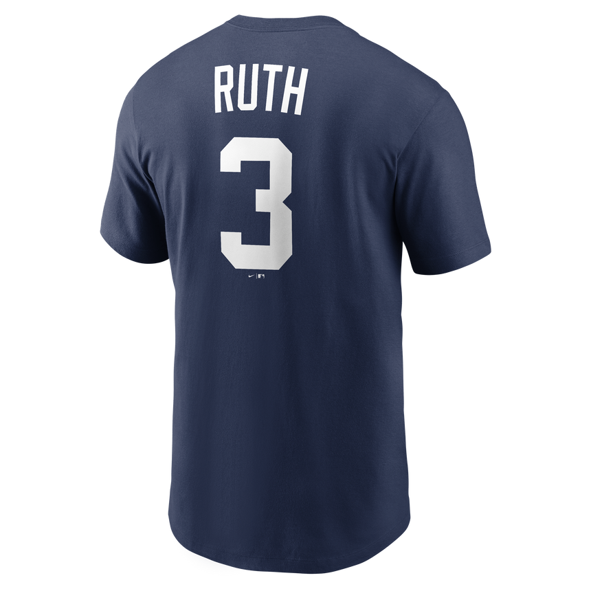 Men's Babe Ruth New York Yankees Nike Navy Name & Number T-Shirt - Pro Jersey Sports