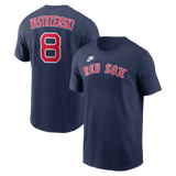 Men's Boston Red Sox Carl Yastrzemski Nike Navy Cooperstown Collection Name & Number T-Shirt - Pro Jersey Sports