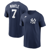 Men's Mickey Mantle New York Yankees Nike Navy Name & Number T-Shirt - Pro Jersey Sports