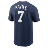 Men's Mickey Mantle New York Yankees Nike Navy Name & Number T-Shirt - Pro Jersey Sports