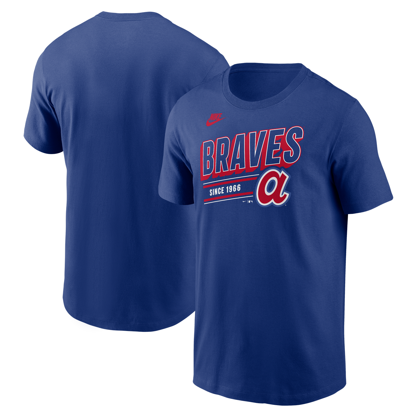 Men's Atlanta Braves Nike Royal Blue Cooperstown Retro T-Shirt - Pro Jersey Sports