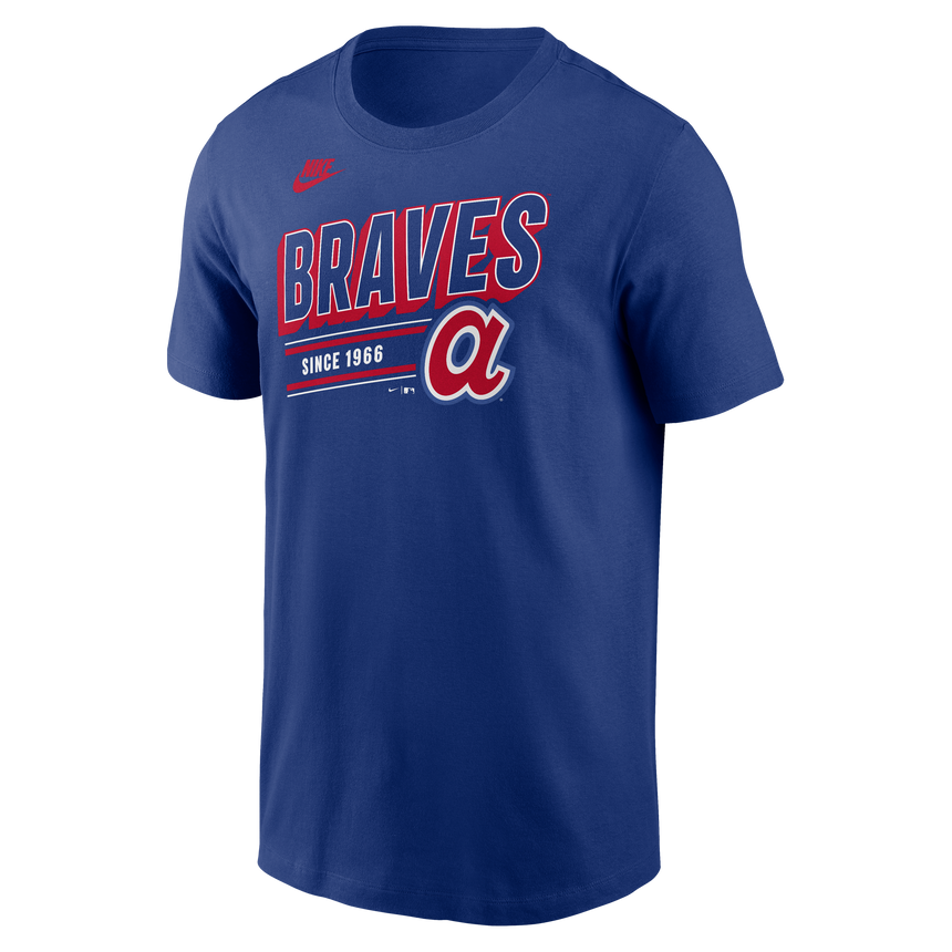 Men's Atlanta Braves Nike Royal Blue Cooperstown Retro T-Shirt - Pro Jersey Sports