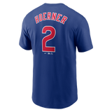 Men's Nico Hoerner Chicago Cubs Nike Royal Blue Name and Number T-Shirt - Pro Jersey Sports