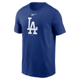 Men's Los Angeles Dodgers Nike Royal Blue Fuse Large Logo T-Shirt - Pro Jersey Sports