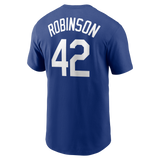 Men's Brooklyn Dodgers Jackie Robinson Nike Royal Cooperstown Collection Name & Number T-Shirt - Pro Jersey Sports