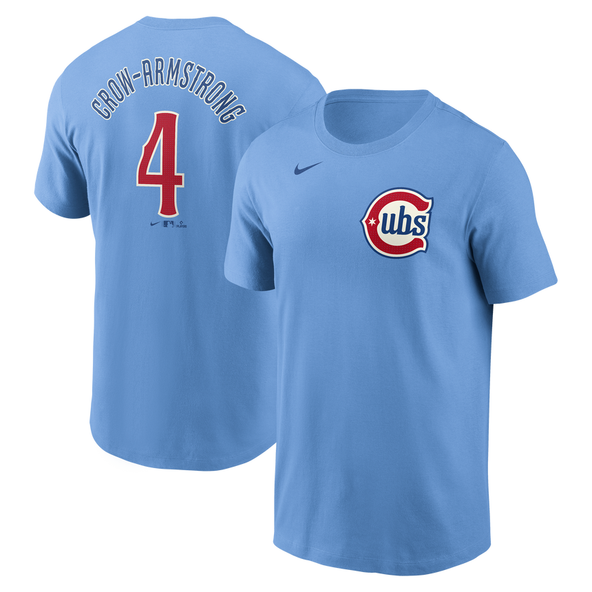 Men's Pete Crow-Armstrong Chicago Cubs Nike Valor Blue 2nd Alternate Name and Number T-Shirt - Pro Jersey Sports