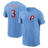 Men's Bryce Harper Philadelphia Phillies Nike Valor Blue Name and Number T-Shirt - Pro Jersey Sports