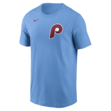 Men's Bryce Harper Philadelphia Phillies Nike Valor Blue Name and Number T-Shirt - Pro Jersey Sports