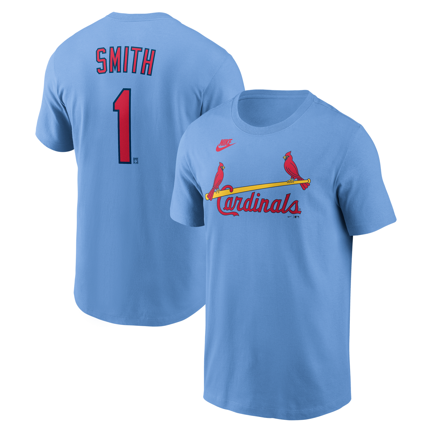 Men's Ozzie Smith St. Louis Cardinals Nike Valor Blue Name & Number T-Shirt - Pro Jersey Sports