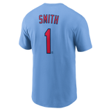 Men's Ozzie Smith St. Louis Cardinals Nike Valor Blue Name & Number T-Shirt - Pro Jersey Sports