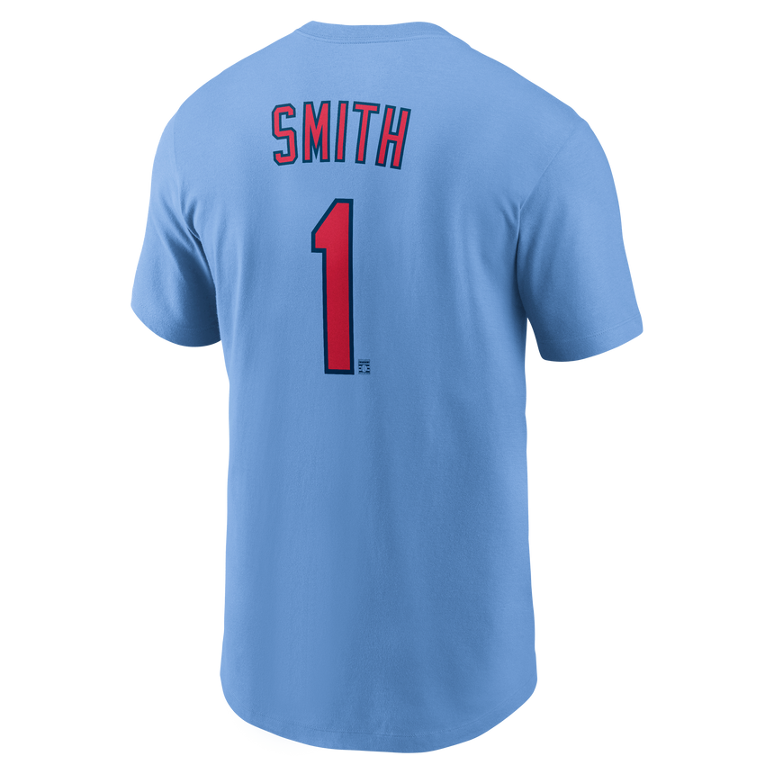 Men's Ozzie Smith St. Louis Cardinals Nike Valor Blue Name & Number T-Shirt - Pro Jersey Sports