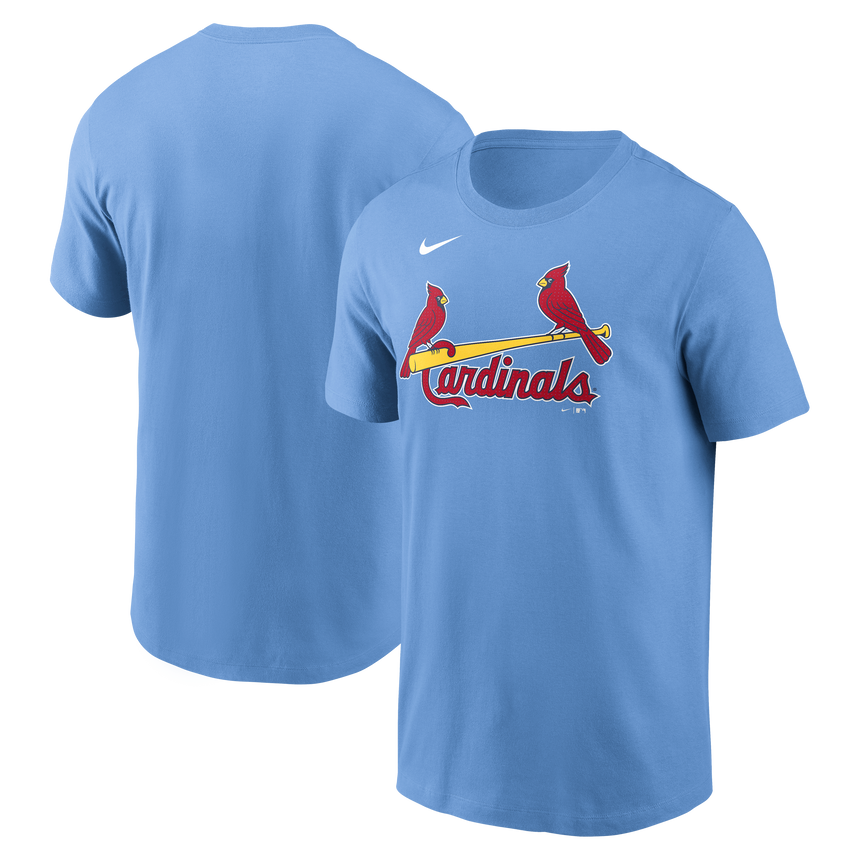 Men's St. Louis Cardinals Nike Valor Blue Wordmark T-Shirt - Pro Jersey Sports