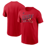 Men's Los Angeles Angels Nike Red Cooperstown Retro T-Shirt - Pro Jersey Sports
