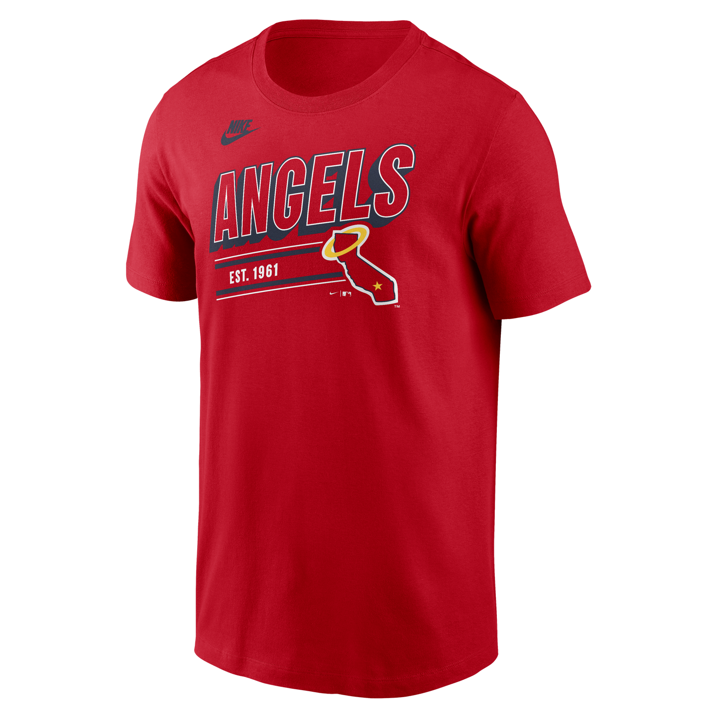 Men's Los Angeles Angels Nike Red Cooperstown Retro T-Shirt - Pro Jersey Sports