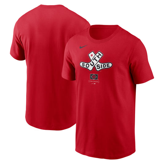 Nike Men's Chicago White Sox 2025 City Connect Logo Red Cotton T-Shirt - Pro Jersey Sports