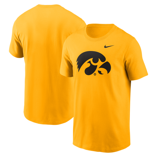 Men's Iowa Hawkeyes Nike Primary Logo University Gold T-Shirt