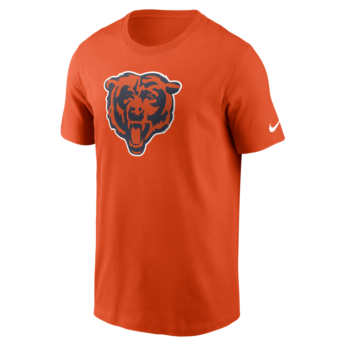 Mens Chicago Bears Nike Check Down Logo Orange Tee