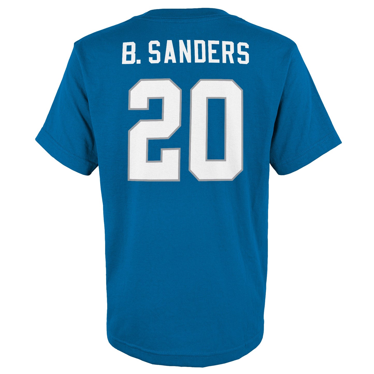 Youth Barry Sanders Detroit Lions Blue Mitchell & Ness Retro Player Name And Number T-Shirt