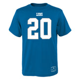 Youth Barry Sanders Detroit Lions Blue Mitchell & Ness Retro Player Name And Number T-Shirt - Pro Jersey Sports
