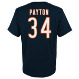 Youth Walter Payton Chicago Bears Navy Mitchell & Ness Retro Player Name And Number T-Shirt - Pro Jersey Sports