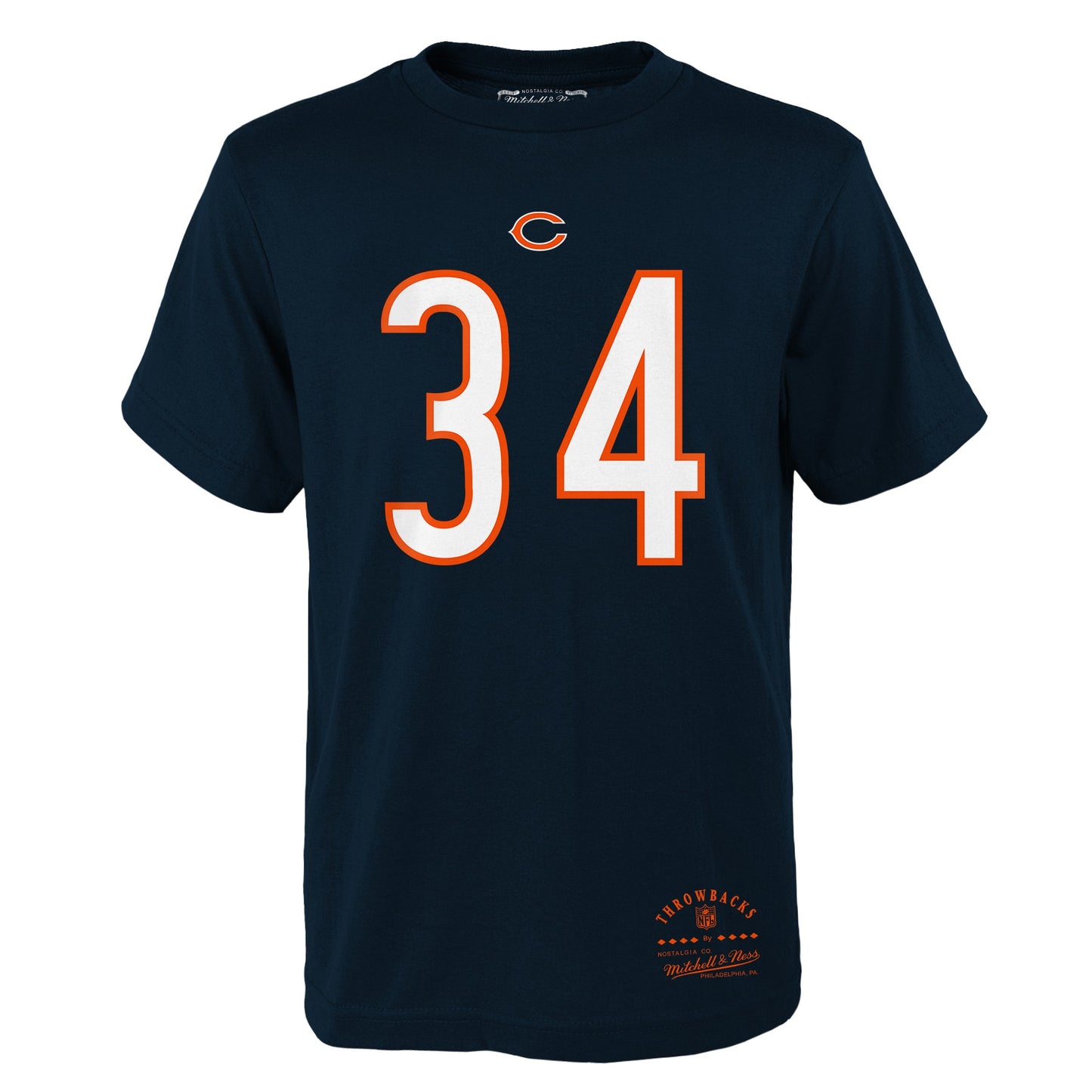 Youth Walter Payton Chicago Bears Navy Mitchell & Ness Retro Player Name And Number T-Shirt (Copy)