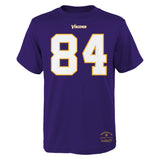 Youth Randy Moss Minnesota Vikings Purple Mitchell & Ness Retro Player Name And Number T-Shirt - Pro Jersey Sports