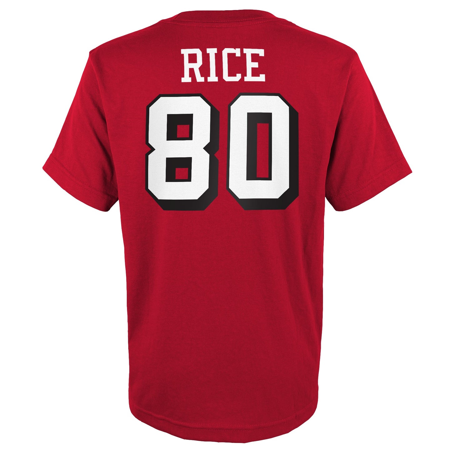 Youth Jerry Rice San Francisco 49ers Red Mitchell & Ness Retro Player Name And Number T-Shirt