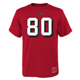 Youth Jerry Rice San Francisco 49ers Red Mitchell & Ness Retro Player Name And Number T-Shirt - Pro Jersey Sports