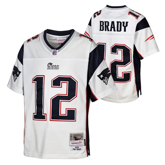 Youth New England Patriots Tom Brady Mitchell & Ness Navy Retired Player Vintage Replica Jersey - Pro Jersey Sports