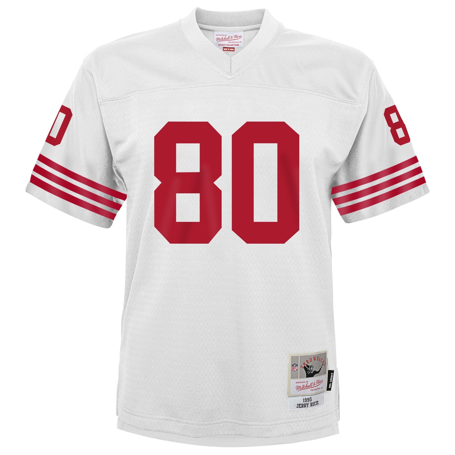 Youth San Francisco 49ers Jerry Rice Mitchell & Ness White Retired Player Vintage Replica Jersey