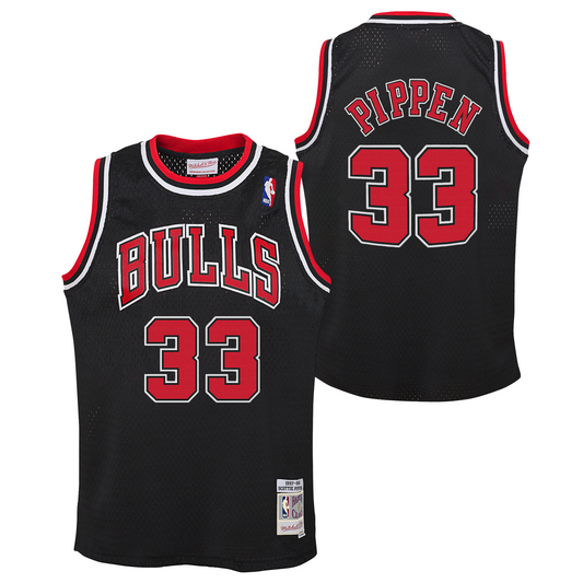 Youth Chicago Bulls Scottie Pippen Mitchell & Ness Black Alternate Swingman Jersey - Pro Jersey Sports