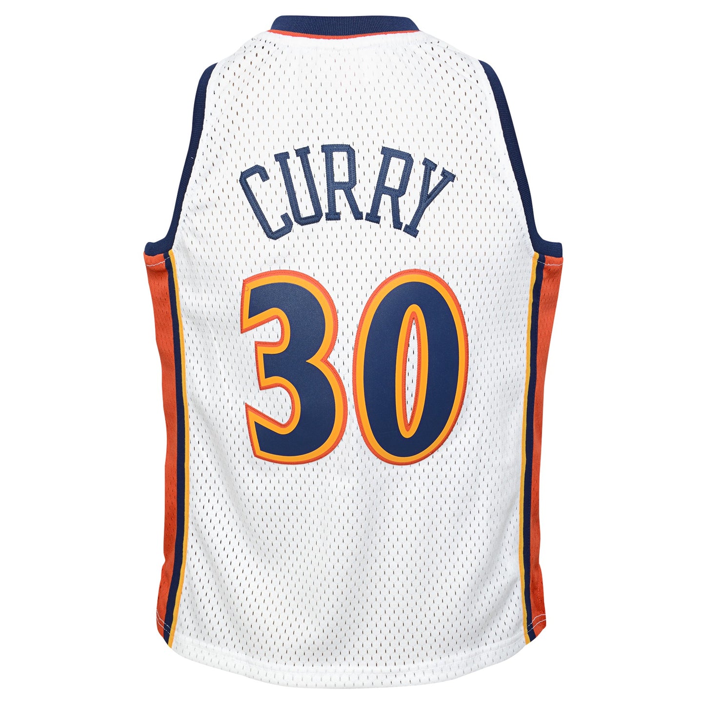 Youth Stephen Curry Golden State Warriors Mitchell & Ness White 2009-10 Hardwood Classics Swingman Jersey