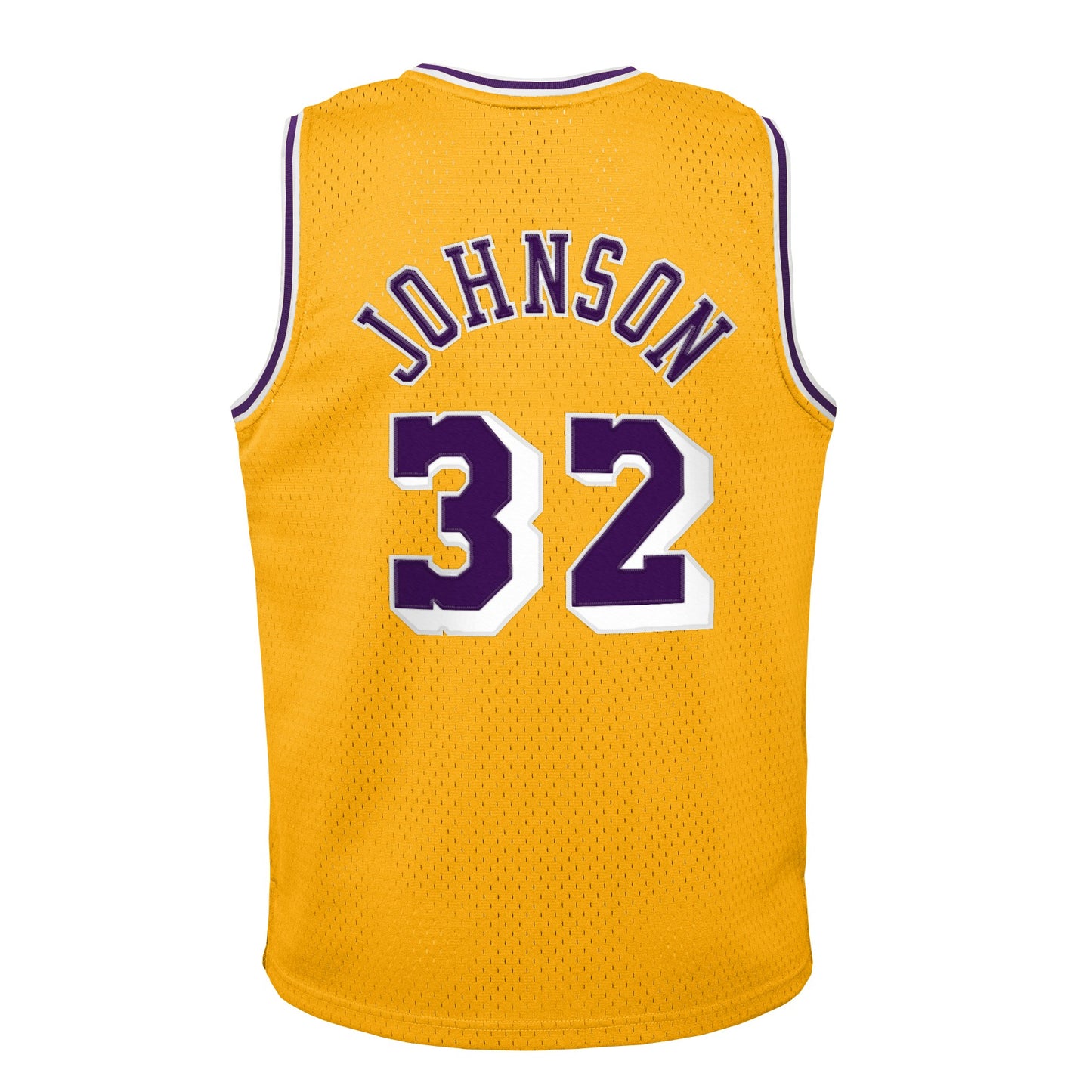 Youth Los Angeles Lakers Magic Johnson Mitchell & Ness Gold 1984-85 Hardwood Classics Swingman Jersey