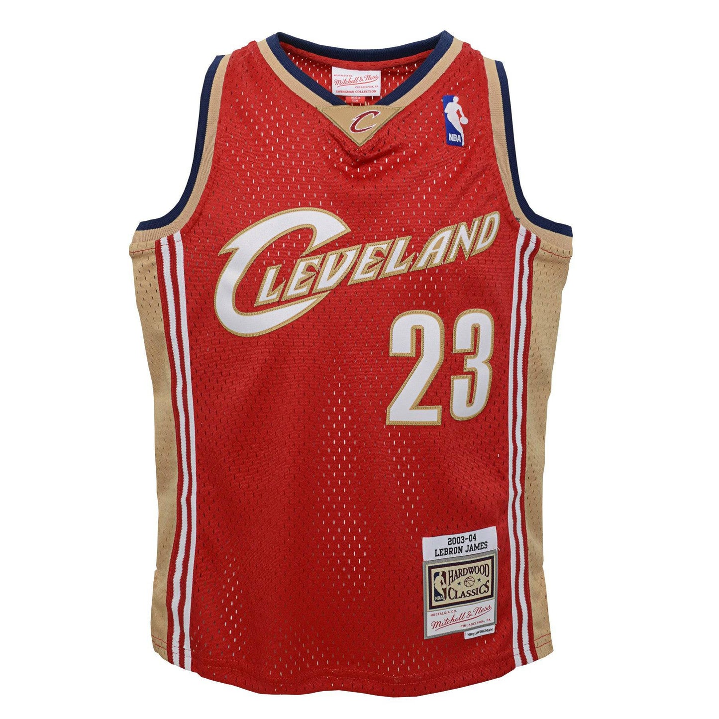 Youth Cleveland Cavaliers LeBron James Mitchell & Ness Wine 2003-04 Hardwood Classics Swingman Jersey