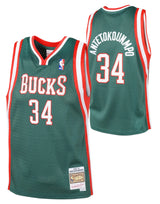 Youth Milwaukee Bucks Giannis Antetokounmpo Mitchell & Ness Kelly Green Hardwood Classics Swingman Jersey - Pro Jersey Sports