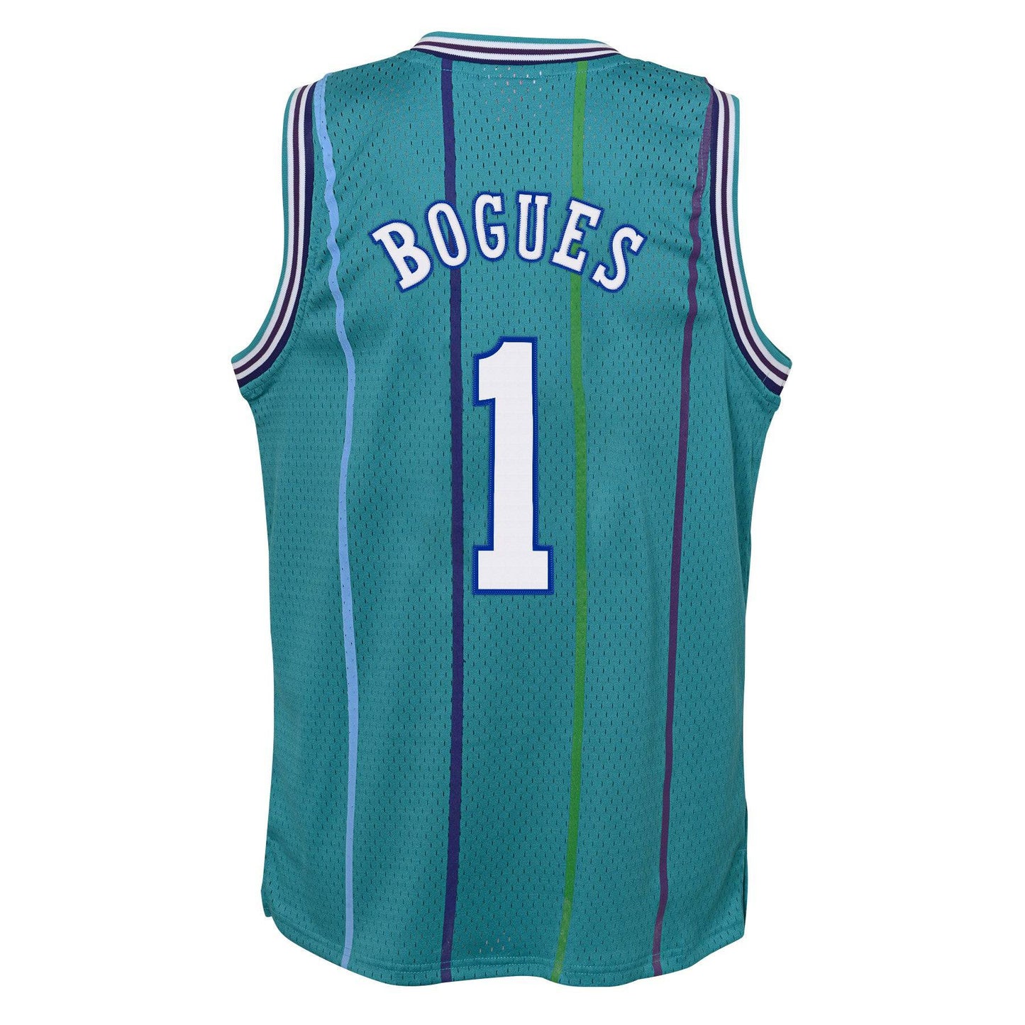 Youth Charlotte Hornets Muggsy Bogues Mitchell & Ness Teal 1992-93 Hardwood Classics Swingman Jersey