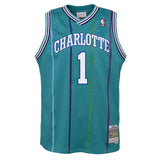 Youth Charlotte Hornets Muggsy Bogues Mitchell & Ness Teal 1992-93 Hardwood Classics Swingman Jersey - Pro Jersey Sports