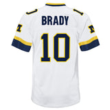 Youth Tom Brady #10 Michigan Wolverines 1999  White Mitchell & Ness Legacy NCAA Jersey - Pro Jersey Sports