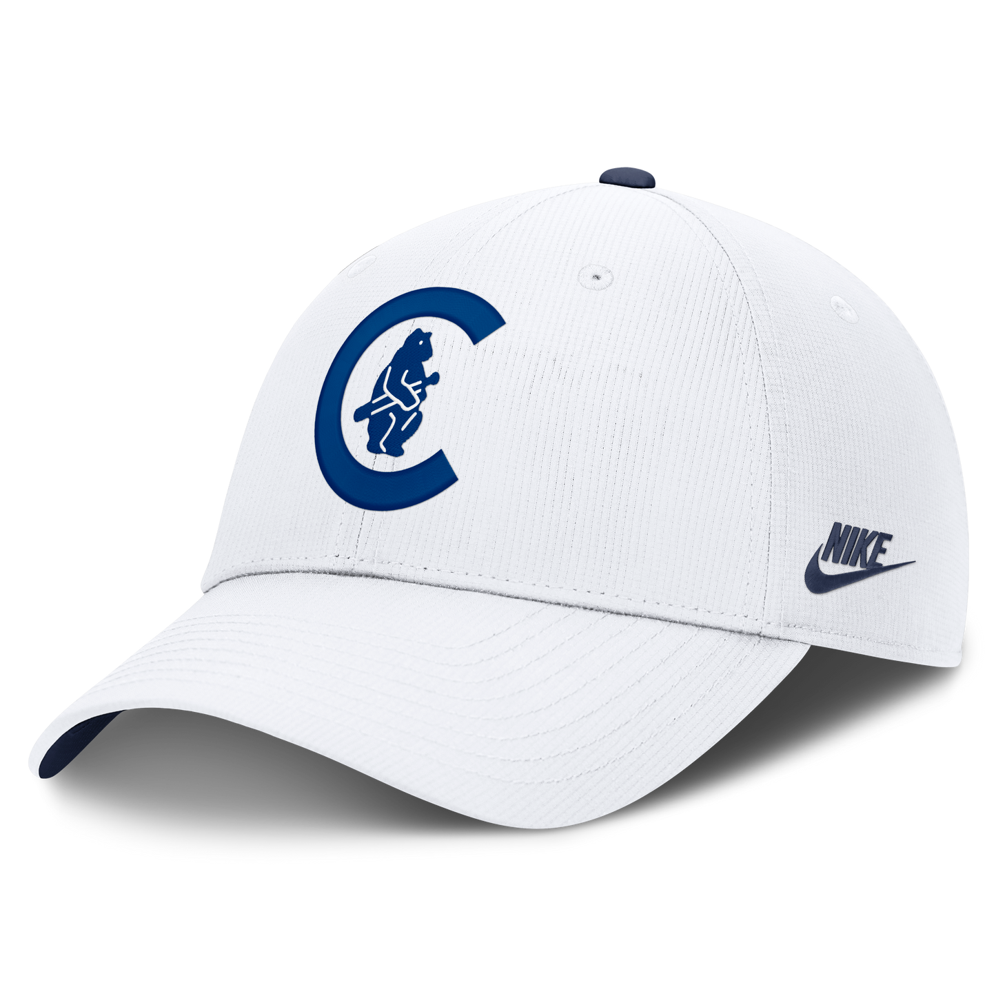 Chicago Cubs Nike Cooperstown Club Logo White Adjustable Hat