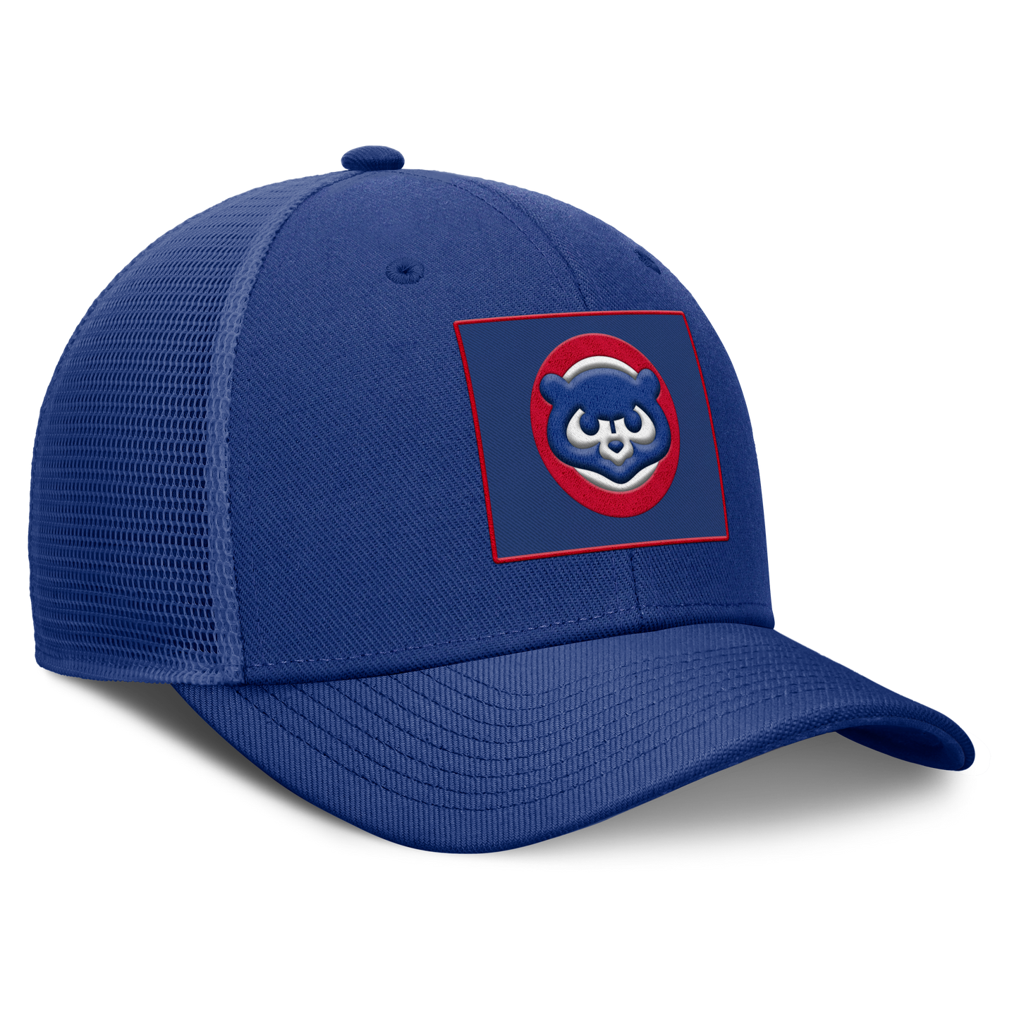Chicago Cubs Nike Rise Royal Blue Dri-Fit Adjustable Snapback Trucker Hat - Pro Jersey Sports